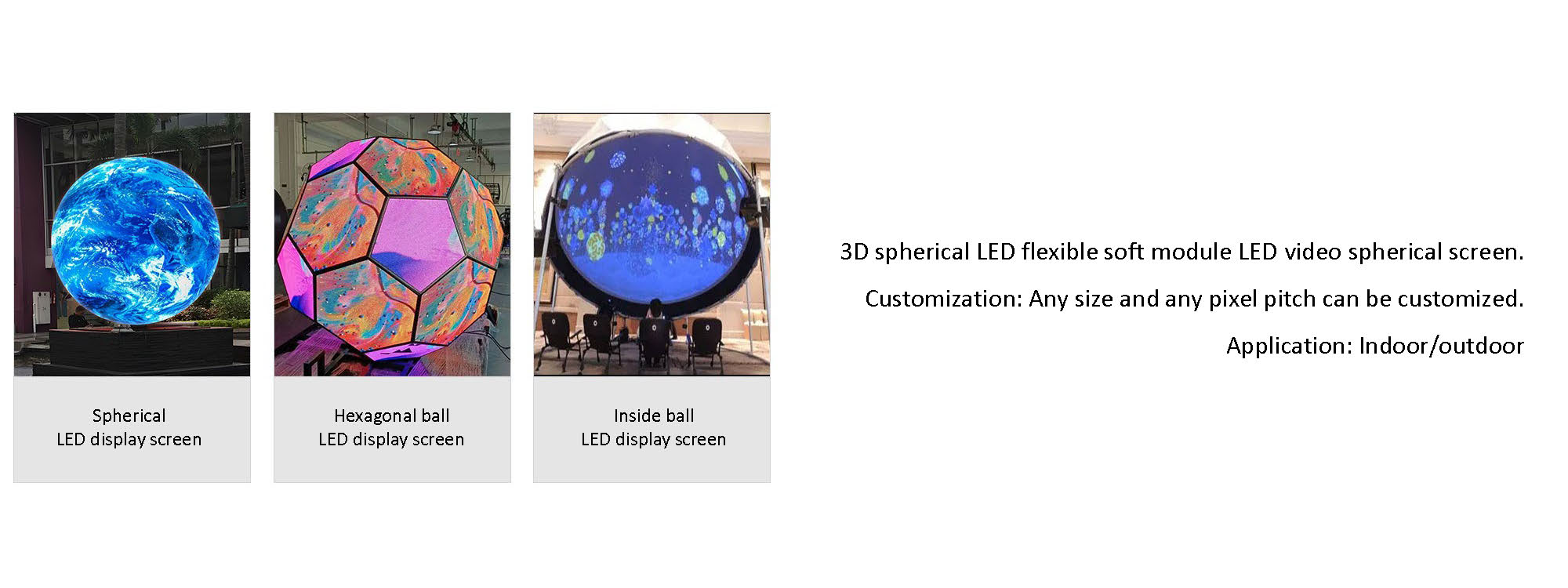 Outdoor Globe LED Screen