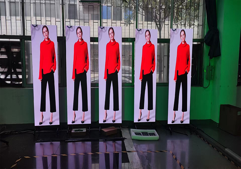 LED mobile folding poster screen