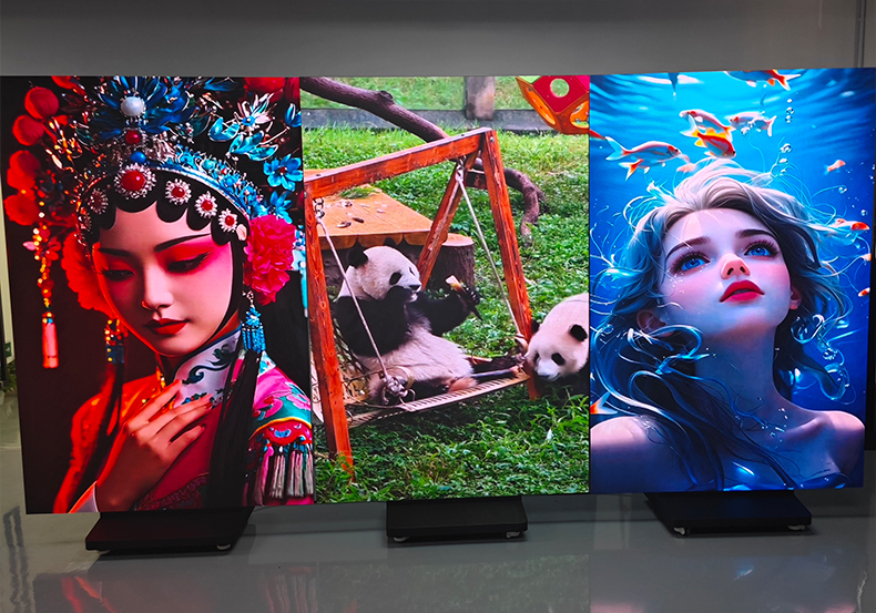 Triple Folding (Double-Sided) LED Poster Screen